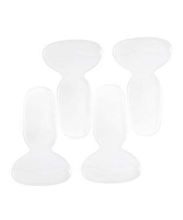 FRCOLOR 2 Pairs Follow up Womans Heels Laundry Scent Booster Beads Heel Grips for Boots Womens Clear Heels Clear Heels for Women Shoe Inserts Back Heel Pads Foot Gel High Heel Women's