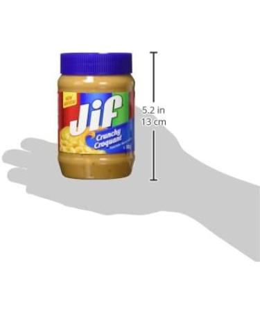 Jif Crunchy Creamy Peanut Butter Smooth & Creamy Texture No Stir 500g Jar Crunchy 500 g (Pack of 1) - Buy Online on GoSupps.com