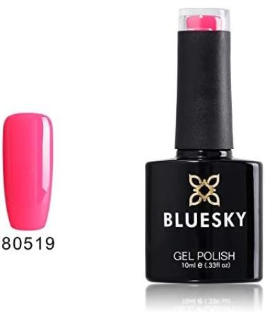 Bluesky 80519 Hot Pop Pink Lipstick Nail Gel Polish UV LED Soak Off 10ml - Buy Online on GoSupps.com