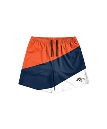 FOCO Men's NFL Team Logo Shorts Denver Broncos XX-Large Coloblock Liner