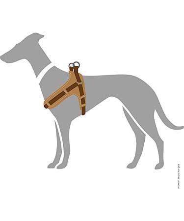 HUNTER Neoprene Vario Quick Harness 45-55 cm | Brown/Caramel | Reflective Nylon for Pets - Shop Internationally - Buy Online on GoSupps.com