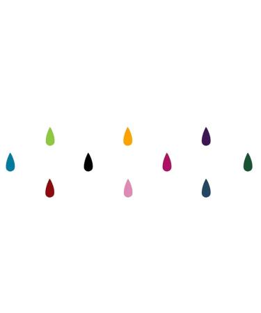 Tear Drop Shaped Velvet Multicolor Bindi Indian Small Premium Bindi Assorted Velevt