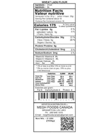 MEGH FOODS Wheat Ladu Flour 2Lb - Buy Online on GoSupps.com