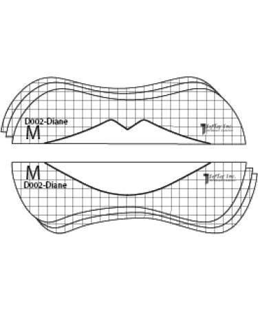 SofTap Lip Stencils Disposable Lip Liner Blush Mapping Template for PMU Flexible Plastic Shapes 3 Thickness Levels Pack for Beginners and Professionals Easy to Use (Diane)
