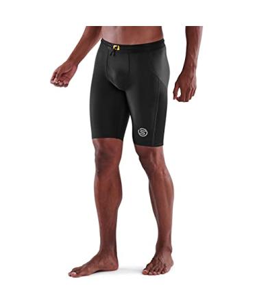 Skins Men's Series-3 Compression Half Tights/Shorts Medium Black