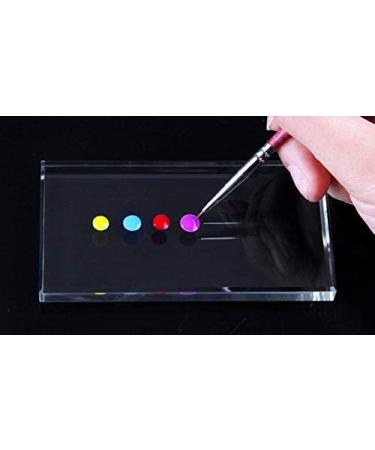 Pro Nail Art Glass Board Palette for Makeup & Eyelash Extension - 2x4 Inch - Buy Online on GoSupps.com