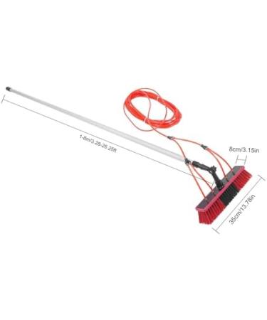 26.25ft Water Fed Pole Cleaning Brush Tool 180 Adjustable Professional Window Squeegee Cleaner Squeegee for Window Cleaning for High Windows Cleaning Solar Photovoltaic Panel Cleaning Black Red Silver - Buy Online on GoSupps.com