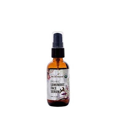Organic Luminous Face Serum - USDA Certified Youthful & Nourished Skin - 2 oz Glass Bottle - International Shipping Available - Buy Online on GoSupps.com
