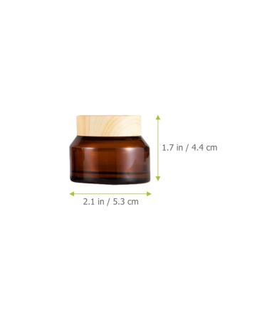Lurrose 5-St Cosmetic Bottle Set | Glass Lotion & Cream Containers for Travel | Empty Makeup & Eye Cream Jars - Buy Online on GoSupps.com