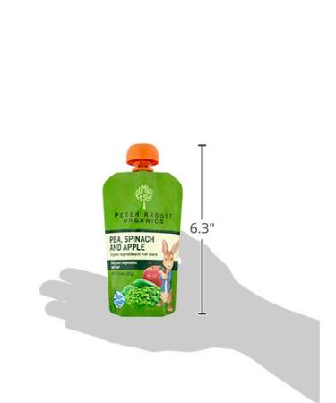 Peter Rabbit Organics  Pea  Spinach and Apple Puree  4.4-Ounce Pouches (Pack of 10) Pea  Spinach & Apple - Buy Online on GoSupps.com