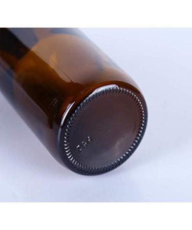 500ml Refillable Bernstein Glass Shampoo & Shower Gel Bottle with Plastic Pump - Ideal Packaging for Cosmetics & Bathroom Soaps - Buy Online on GoSupps.com