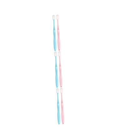 Partykindom 6 piece toothbrush for adults with a small head super soft hair ultra -fine toothbrush with ten thousand hair delivery of maternity care toothbrush