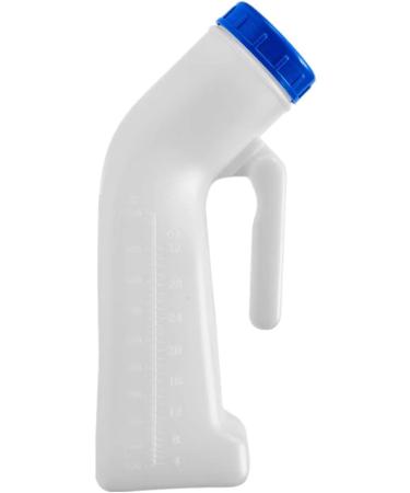Men's Urinal 1pk - Upgraded 32oz Portable Urine Bottle with Leak Proof Lid for Travel and Bedridden - Pee Collection and Storage Solution (1) - Buy Online on GoSupps.com