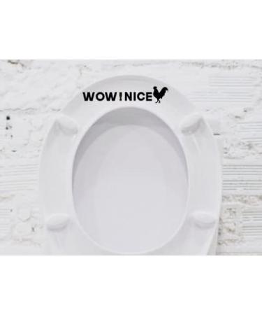 3 Pack Funny Rooster Cock Toilet Sticker Decals - Waterproof Vinyl Material - 5 inch - Prank Stickers Set - Buy Online on GoSupps.com