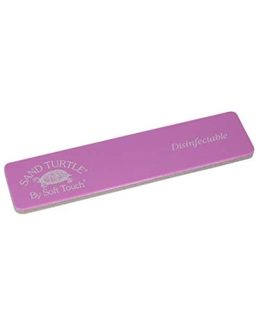 Soft Touch Sand Turtle Nail File Block  Soft Sponge  Berry 280 Grit Ultra Fine  5 1/4 Inch  One Piece 1 Piece