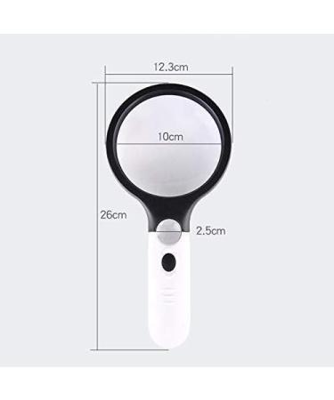 Magnifying Glasses Educational Hobby Magnifiers Handheld Magnifier with Led Child/Eldly/Low Vision/Hobby Read Explore Nature View Watches Comfortable Anniversary - Buy Online on GoSupps.com