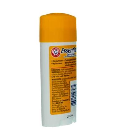ARM & HAMMER Essentials Natural Deodorant Fresh 2.50 oz - Pack of 5 - Buy Online on GoSupps.com