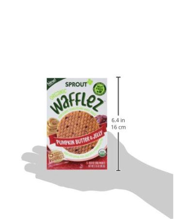 Sprout Organic Baby Food Stage 4 Toddler Snacks - Blueberry Apple and Pumpkin Butter Wafflez Variety Pack - 20 Single Serve Waffles - Buy Online on GoSupps.com