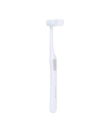 NGCG U-shaped toothbrush for sensitive teeth gums recession soft bristles microborsten toothbrush for children toothbrushes white/opulent garden
