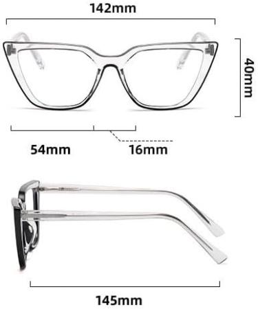 Shop Parwana Mode Cat Eyes Reading Glasses - Comfort Anti-Blue Light +100 Red Computer Readers - Buy Online on GoSupps.com