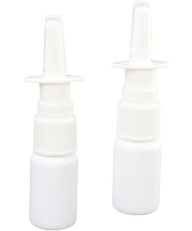 Tiuimk 20ml (2pcs) White Spray Bottles - Perfect for Travel Use Nasal Spray and More - Buy Online on GoSupps.com