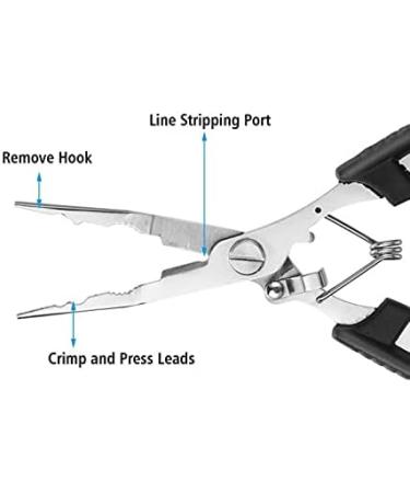 SLTG2020 Fishing Gear - Aluminum Fishing Pliers, Fish Lip Gripper & More for Men - Saltwater Resistant Tools with Sheath & Lanyard - Buy Online on GoSupps.com