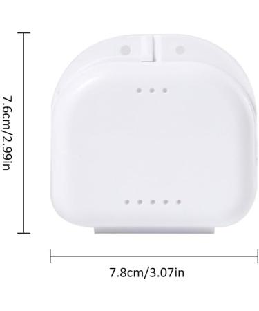 Prosthetic Travel Case - 2PCs Denture Box & Retainer Storage | Purple & White Braces Container - Buy Online on GoSupps.com
