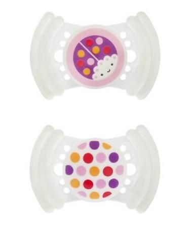 MAM 305511 - Soft Silicone 16+ Pacifier - Ladybird dots colorful - BPA free