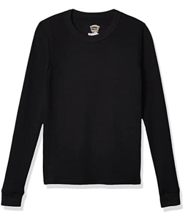 Duofold Boys Light Weight Double Layer Thermal Shirt Medium Black