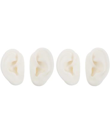 POPETPOP 2 Pairs Artificial Ears Fake Ear Models Soft Piercing Practice Body Parts Ear Stud Display Ear Kids Ear Model for Jewelry Ear Display Earrings Earmuffs Child