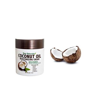 Spa Naturals Coconut Oil Moisturizing Cream with Vitamin E - Body, Hands, Elbows, Knees, Feet - Lot of 3 - Buy Online on GoSupps.com