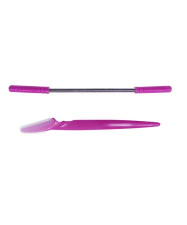 Pochoir sourcils grattoir rasoir pour le visage pilation visage outil de filetage rasoirs pliant outil de maquillage s r pour fille rose