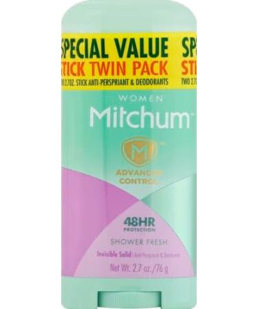 Mitchum Antiperspirant Deodorant Stick for Women Triple Odor Defense Invisible Solid 48 Hr Protection Shower Fresh 2.7 oz (pack of 2) Shower Fresh 2.7 Ounce (Pack of 2) - Buy Online on GoSupps.com