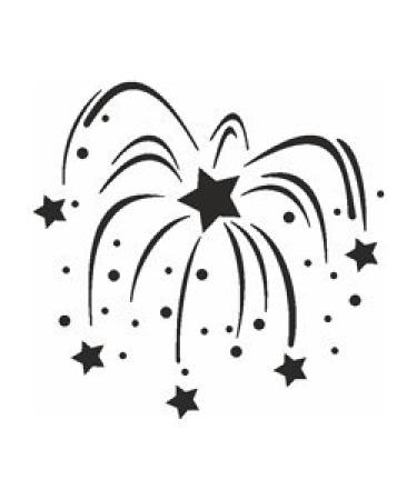 Eulenspiegel 105764 - Self-adhesive stencil - Fireworks