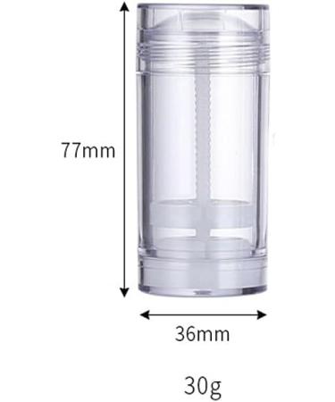 Wresty 1oz/30ml Clear Deodorant Containers Empty Plastic Twist-up Deodorant Bottles Bottom Filling Makeup Bottles DIY Cosmetic Glue Stick Lip Balm Tubes (3 Pcs) - Buy Online on GoSupps.com