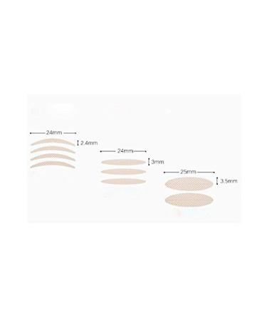 Invisible Beauty Single-Sided Lace Eyelid Tape - 1800pcs (3 Boxes) with Various Shapes Stickers for Instant Eyelid Lift - Beige - Buy Online on GoSupps.com