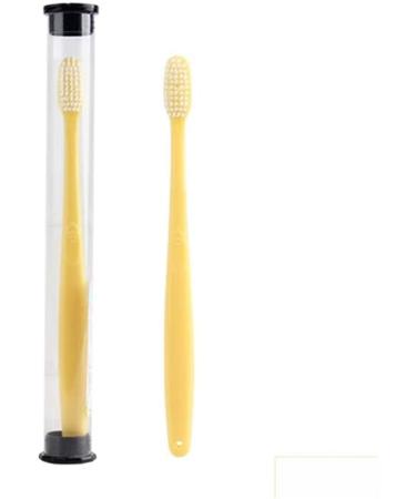 Light Color Portable Travel Toothbrush Storage Box - Bathroom Tooth Cup in Yellow - International Shipping Available - Buy Online on GoSupps.com