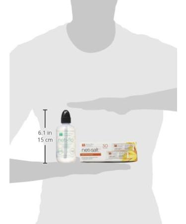 Himalayan Neti Flo Nasal Wash Bottle | 30 Sachets, 10 Ounce | Natural Sinus Relief - Buy Online on GoSupps.com