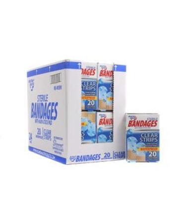 Clear Strip Waterproof Sterile Bandage with Non-stick Pad (1)