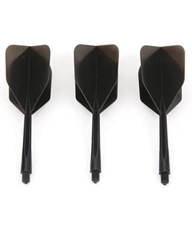 VGEBY 3 Pcs Integrated Dart Shaft and Flights Kit - 80mm Transparent Standard Shape, Anti-Break Dart Accessories (Black) - Buy Online on GoSupps.com