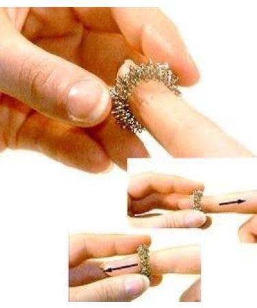 Buy Yin & Yang Massage Rings - Large & Small Acupressure Energy Rings for Finger Relief - International Shipping Available - Buy Online on GoSupps.com