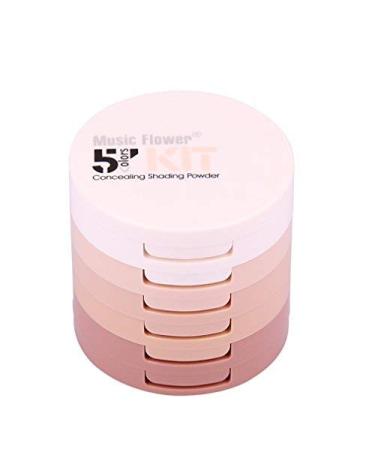 5 Colors Highlight & Contour Palette - Professional Face Powder Concealer & Camouflage Makeup for Daily & Special Use - Buy Online on GoSupps.com