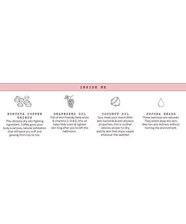 Frank Body Coconut Coffee Scrub - Vegan Exfoliating Body Scrub for Firming, Toning & Brightening | 7.05 oz - Buy Online on GoSupps.com