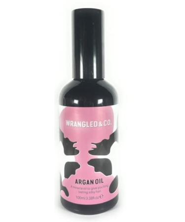 100% Pure Organic Argan Oil for Hair and Skin | Natural Cold Pressed | Cruelty-Free | 3.3 Fl Oz Pump Bottle | by Wrangled & Co