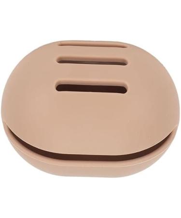 Suatien Sleek Makeup Brush Holder | Waterproof Silicon Pouch | Magnetic Closure Case for Travel | Best Gift & Organizer (Khaki - Buy Online on GoSupps.com