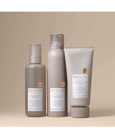 Kristin Ess Instant Lift Volumizing Mousse with Castor Oil - 8.1 Oz - Lasting Hold for Curly, Wavy, and Straight Hair - Buy Online on GoSupps.com