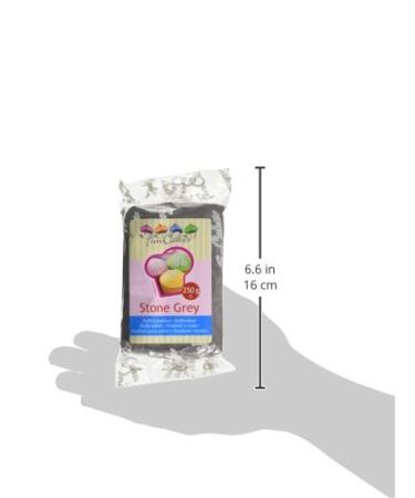 Funcakes Fondant - Stone Grau (250g) | Premium Baking Decoration | International Shipping Available - Buy Online on GoSupps.com