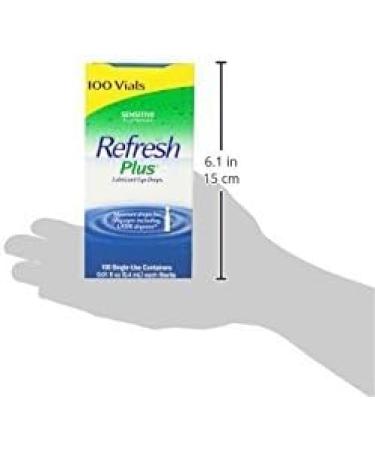 Allergan 100 Vials - Allergan Refresh Plus Lubricant Eye Drops Single-Use Vials - 100 Ct. - Buy Online on GoSupps.com
