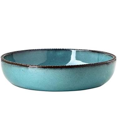 Bowl Porcelain Soup Plates-Creative Blue Ceramic Ramen Soup Bowl Household Fruit Salad Dinner Plates Japanese Style Tableware Kitchenware Onecolor - Buy Online on GoSupps.com