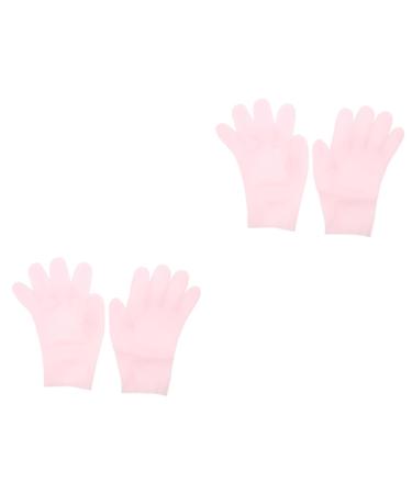 POPETPOP 2 Pairs Moisturizing Gloves Black Disposable Sleeping Dry Hands Gloves Grade Gloves Moisturizing Gel Gloves Anti- Cracking Mitten Cracked Gel Gloves Hand Mask Sebs Cosmetic